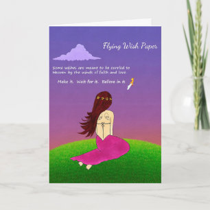 Carte de voeux papier Volying Wish