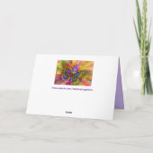 carte de voeux papillon (Dos)