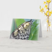 Carte de voeux Papillon (Fleur jaune)