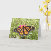 Carte de vœux Papillon Coloré (Fleur jaune)