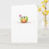 Carte de voeux Papillon et Sprout (Fleur jaune)