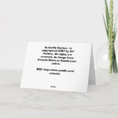 Carte de voeux Papillon Garden (Dos)