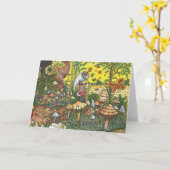 Carte de voeux Papillon Garden (Fleur jaune)