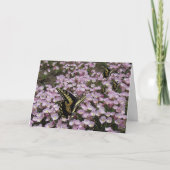 Carte de voeux - Papillons et fleurs (Devant)