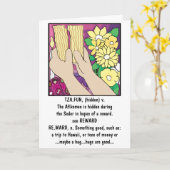 Carte de voeux Pâques (Fleur jaune)