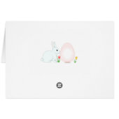 Carte de voeux Pâques Bunny Holidays (Dos Horizontal)