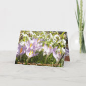 Carte de voeux Pâques Crocus (Dos)