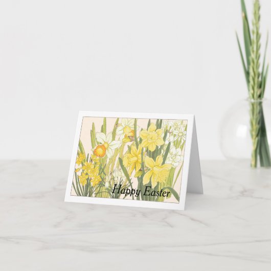 Carte de voeux Pâques Daffodils (Devant)