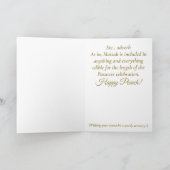 Carte de voeux Pâques Définir Matzah (Intérieur)