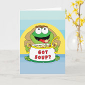 Carte de voeux Pâques "Got Soup" (Fleur jaune)