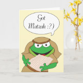 Carte de voeux Pâques "J'Ai Matzah" (Fleur jaune)