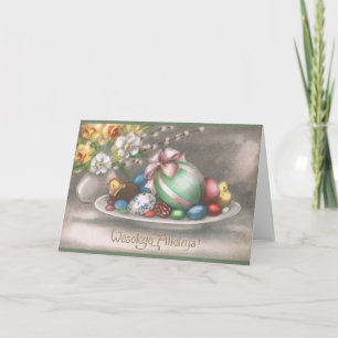 Carte de voeux Pâques vintage