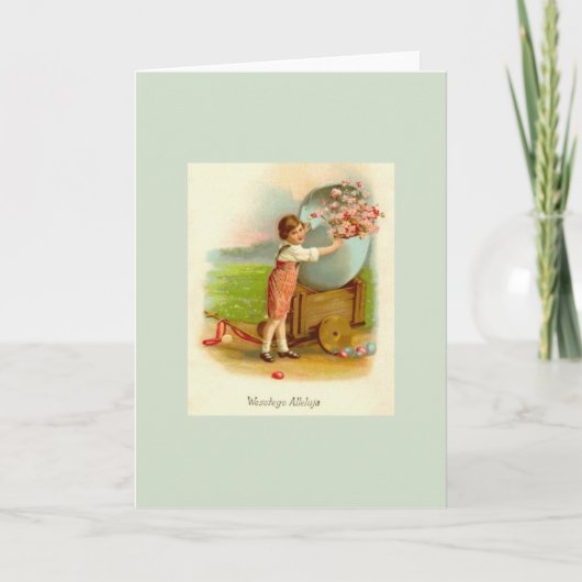 Carte de voeux Pâques vintage (Devant)