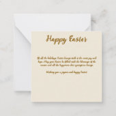 Carte de voeux Pâques Watercolor (Dos)