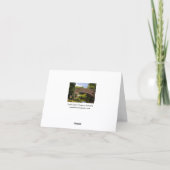 Carte de vœux Parc Pollok, Glasgow, Écosse (Dos)