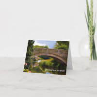 Carte de vœux Parc Pollok, Glasgow, Écosse