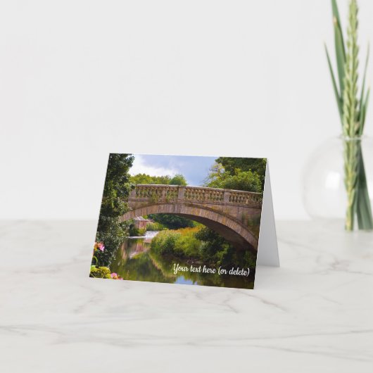 Carte de vœux Parc Pollok, Glasgow, Écosse (Devant)