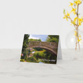 Carte de vœux Parc Pollok, Glasgow, Écosse (Fleur jaune)