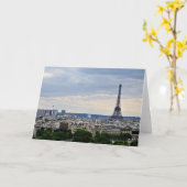 Carte de voeux Paris (Fleur jaune)