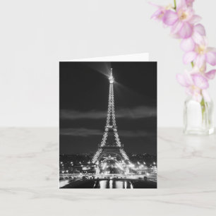 CARTE DE VOEUX PARIS France TOUR EIFFEL Ville Lumi