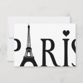 Carte de voeux Paris Graphique (Dos)