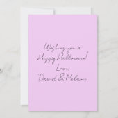 Carte de voeux parties scintillant Citrouilles Hal (Dos)