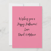 Carte de voeux parties scintillant Citrouilles Hal (Dos)