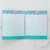 Carte de voeux Parties scintillant étoile poussièr (Intérieur)