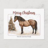 Carte de vœux Paso Fino Joyeux Noël Illustration (Devant)