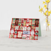 carte de voeux passée de noël (Fleur jaune)