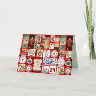 carte de voeux passée de noël