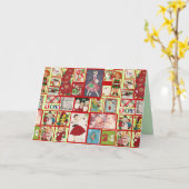 carte de voeux passée de noël (Fleur jaune)