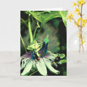 Carte de voeux Passion Flower (Fleur jaune)