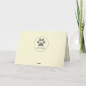 Carte de voeux Pastel Drawing Yellow Lab (Dos)