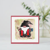 Carte de voeux "Pastor Gnome" (Debout devant)