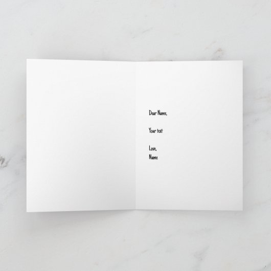 Carte de vœux Patch de citrouille (Intérieur)