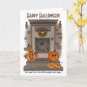 Carte de vœux Patch de citrouille (Fleur jaune)