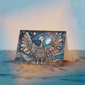 Carte de voeux Patchwork Turquie Thanksgiving