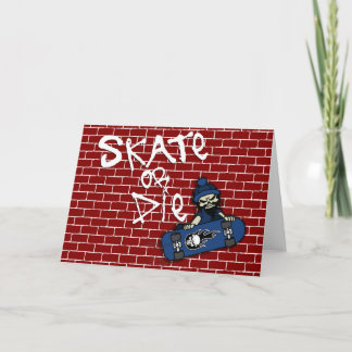 Carte de voeux Patinage ou Mie