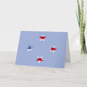 Carte de voeux Patriotic Stars