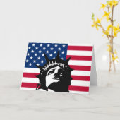 Carte de voeux patriotique (Fleur jaune)