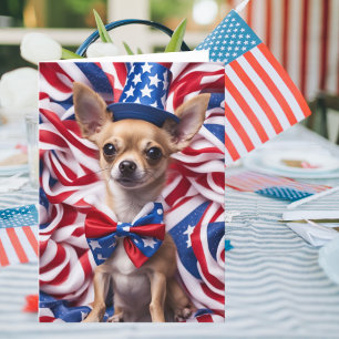 Carte de voeux Patriotique Pooch Blank
