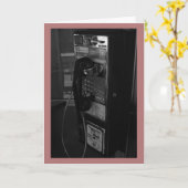 Carte de voeux Pay Phone Me Call (Fleur jaune)