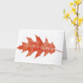 Carte de voeux pays "Red Oak #2" (Fleur jaune)