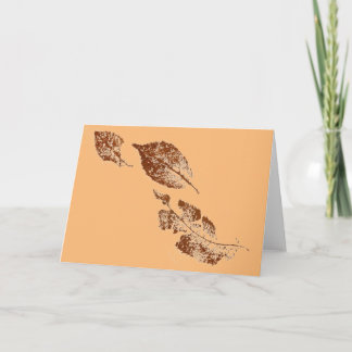 Carte de voeux pays "Trois d'une sorte d'orange"