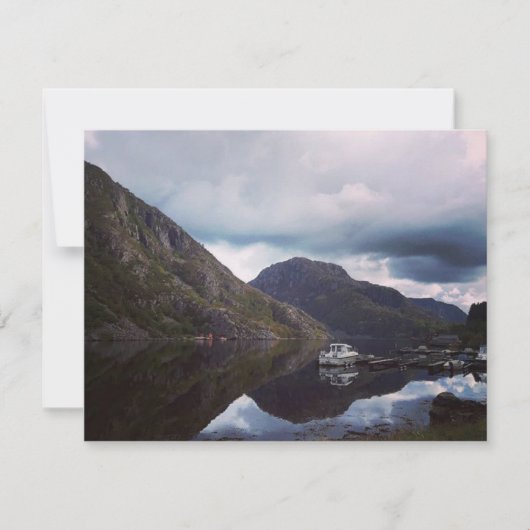 Carte de voeux Paysage Norvège vierge (Devant)