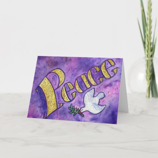 Carte de voeux Peace and Dove Art (Devant)