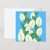 Carte de voeux Peace Lily (Devant / Derrière)