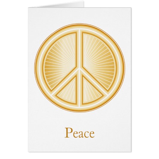Carte de voeux Peace Mandala (Devant)