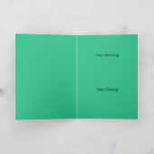 Carte de voeux Peace Out Rainbow (Intérieur)